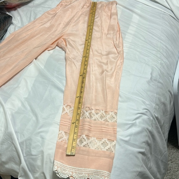Shalwar kameez duppatta Indian Pakistani wear. Light pink white. Size M (40) - Picture 12 of 17